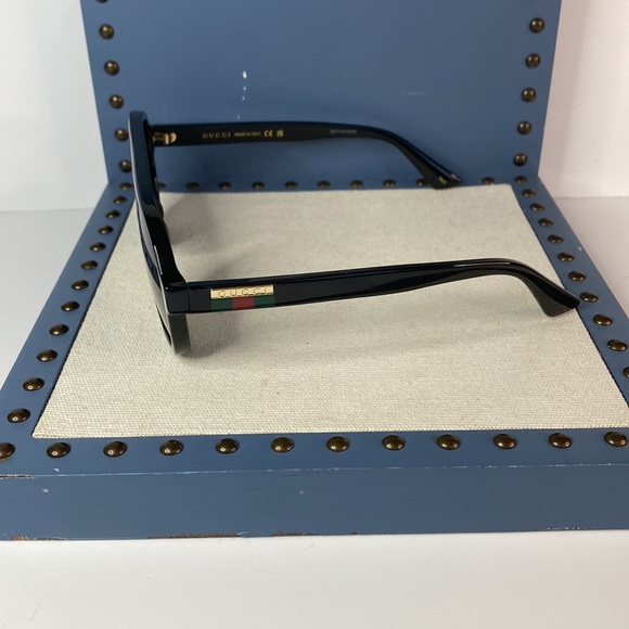 New - GUCCI GG0767S aviator sunglass comes in a shiny black frame with grey le… - Picture 7 of 13